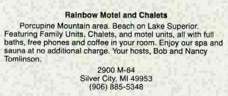 Rainbow Lodging (Rainbow Motel & Cabins) - Postcard